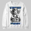 Royal Blue Sneakers DopeSkill Sweatshirt Trust Nobody Graphic Streetwear - White