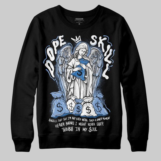 Jordan 4 WMNS 'Forget Me Not' DopeSkill Sweatshirt Angels Graphic Streetwear - Black