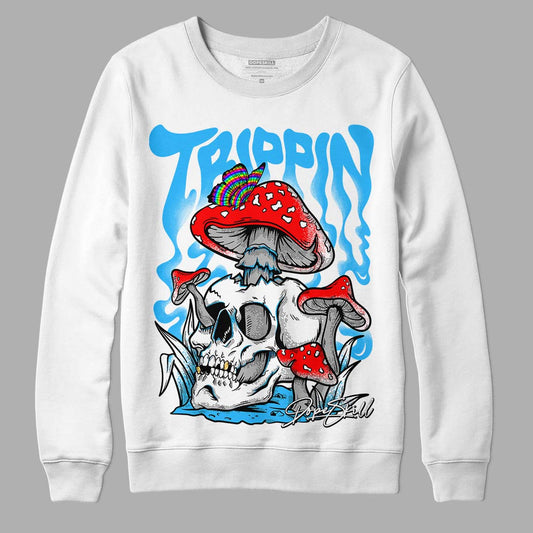 Jordan 2 Low "University Blue" DopeSkill Sweatshirt Trippin Graphic Streetwear - White