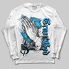 Jordan 1 High Retro OG “University Blue” DopeSkill Long Sleeve T-Shirt Trust God Graphic Streetwear - White