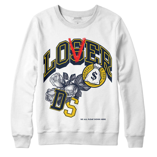 Dunk Low Vintage “Michigan” DopeSkill Sweatshirt Loser Lover Graphic Streetwear - White