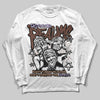 Harris Tweed x Wmns Dunk Low 'Sesame' DopeSkill Long Sleeve T-Shirt Distorted Realms Graphic Streetwear - White 