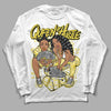 Wmns Air Jordan 11 Low 'Yellow Snakeskin' DopeSkill Long Sleeve T-Shirt Queen Of Hustle Graphic Streetwear - White 