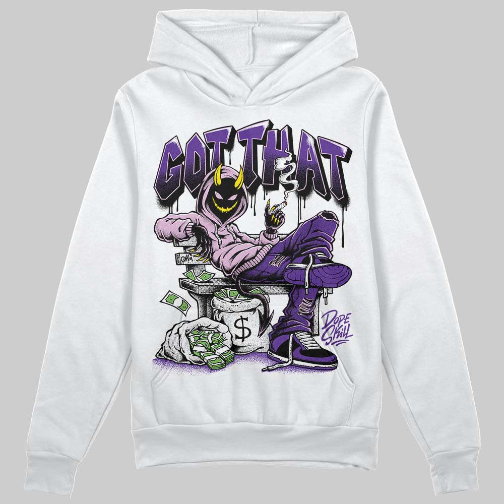 PURPLE Sneakers DopeSkill Hoodie Sweatshirt Got That Graphic Streetwear - White 