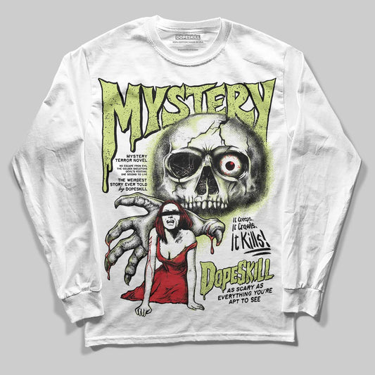 Jordan 5 “Luminous Green” DopeSkill Long Sleeve T-Shirt Mystery Ghostly Grasp Graphic Streetwear - White