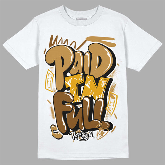 Jordan 13 Wheat 2023 DopeSkill T-Shirt New Paid In Full Graphic Streetwear - White 