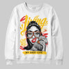 Yellow Sneakers DopeSkill Sweatshirt Living My Best Life Graphic Streetwear  - White