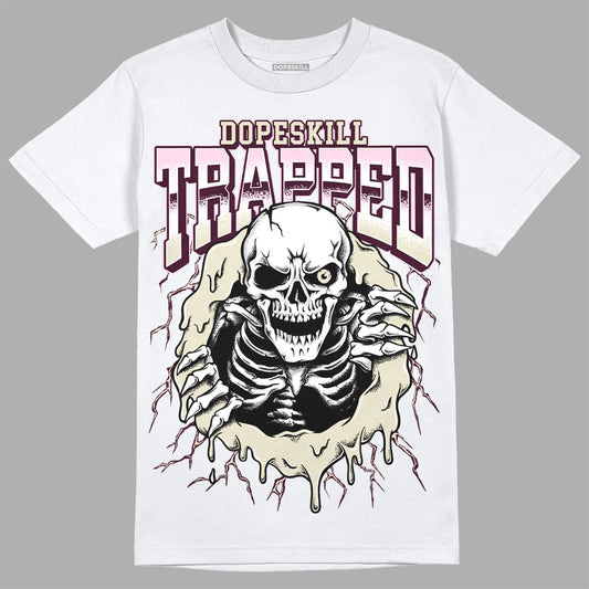 Dunk Low Night Maroon and Medium Soft Pink DopeSkill T-Shirt Trapped Halloween Graphic Streetwear - White 