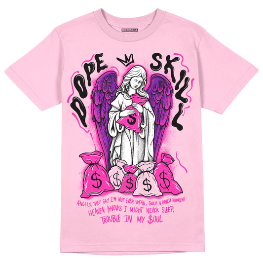 Pink Sneakers DopeSkill Pink T-shirt Angels Graphic Streetwear