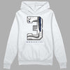 Jordan 3 "Midnight Navy"  DopeSkill Hoodie Sweatshirt No.3 Graphic Streetwear - White 