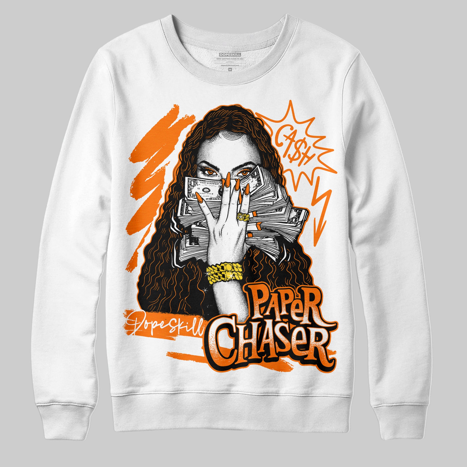 Dunk Low 'Magma Orange' DopeSkill Sweatshirt NPC Graphic Streetwear - White