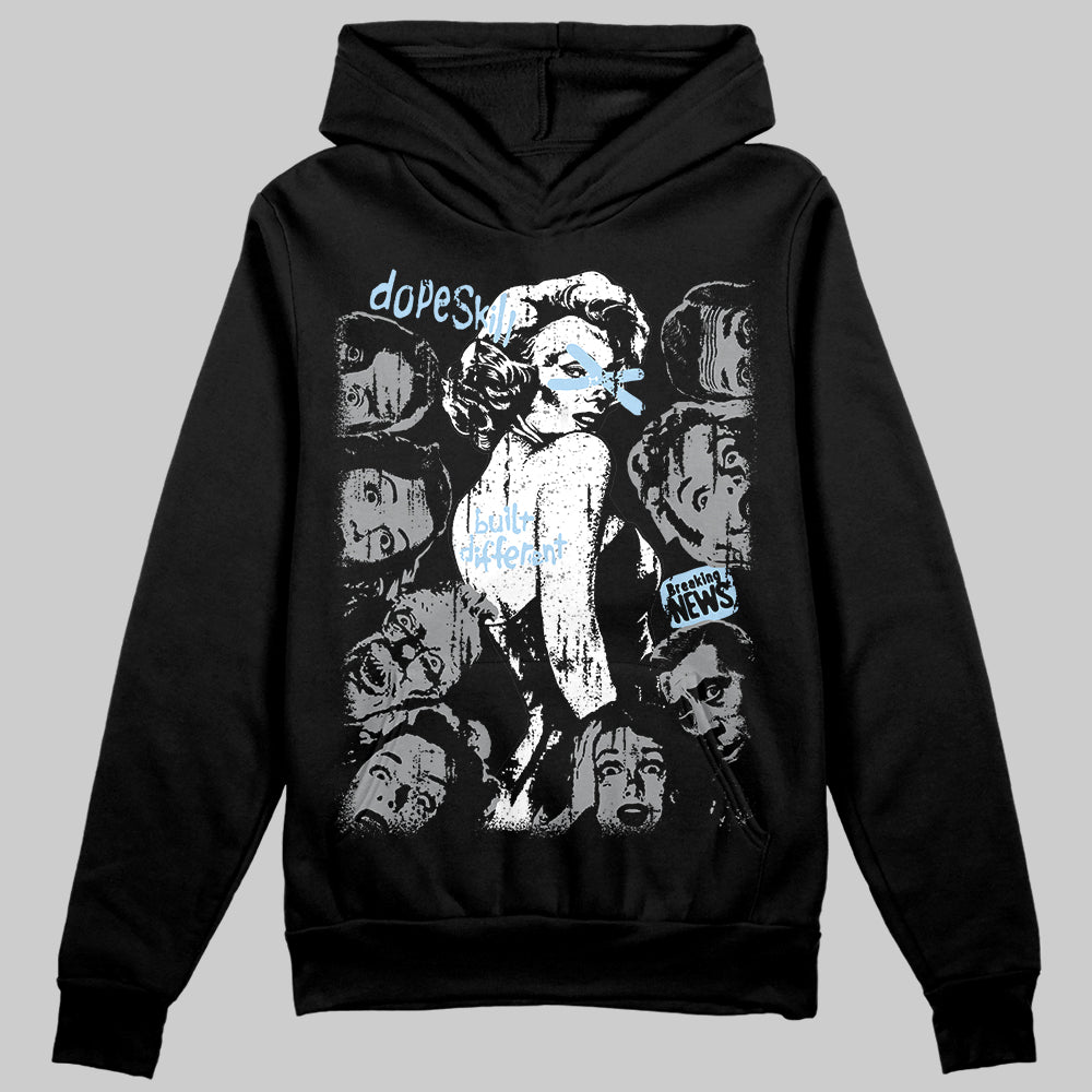 Jordan 5 Retro Wolf Grey (2026) DopeSkill Hoodie Sweatshirt Built Different Graphic Streetwear - black