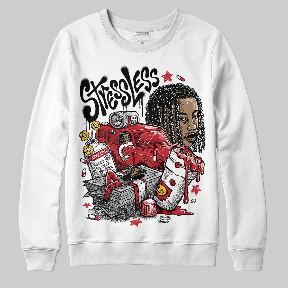 Jordan 1 Low OG "Chicago" DopeSkill Sweatshirt Stressless Graphic Streetwear - White