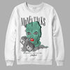 Jordan 3 "Green Glow" DopeSkill Sweatshirt Money Talks Graphic Streetwear - White 