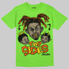 Neon Green Sneakers DopeSkill T-Shirt Two Sides Graphic Streetwear - Lime