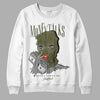 Jordan 4 Retro SE Craft Medium Olive DopeSkill Sweatshirt Money Talks Graphic Streetwear - White