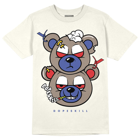 AJ 4 Sail Canvas DopeSkill Sail T-shirt New Double Bear Graphic