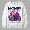 Jordan 13 Court Purple DopeSkill Sweatshirt MOMM Graphic Streetwear - White