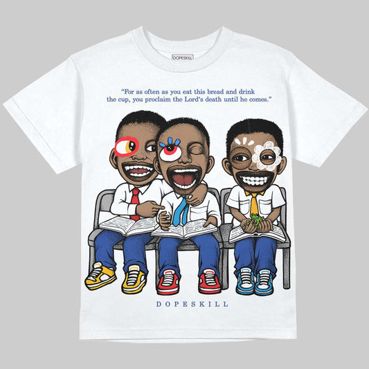 Royal Blue  Sneakers DopeSkill Oversize Print T-Shirt First Sunday Graphic Streetwear