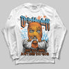 Orange, Black and White Sneakers DopeSkill Long Sleeve T-Shirt Drip Harder Graphic Streetwear - White 