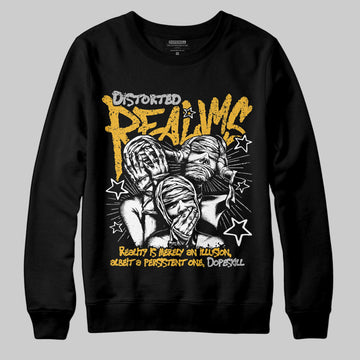 Jordan 5 'Tokyo' DopeSkill Sweatshirt Distorted Realms Graphic Streetwear - Black