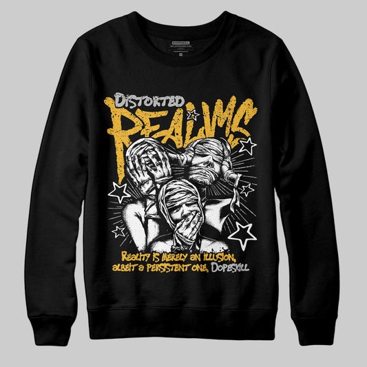 Jordan 5 'Tokyo' DopeSkill Sweatshirt Distorted Realms Graphic Streetwear - Black