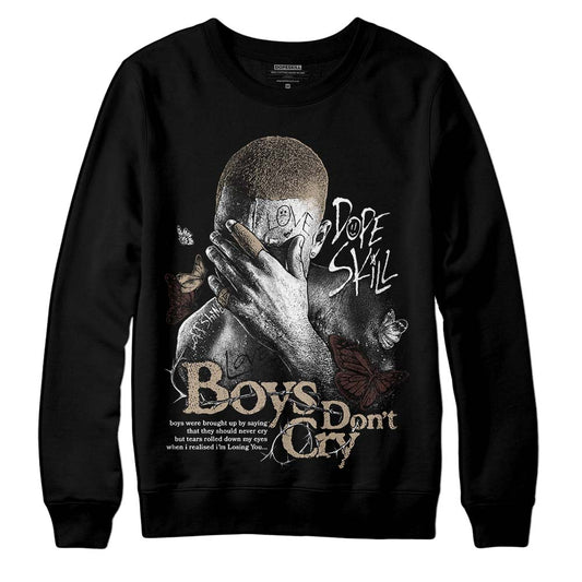 Jordan 1 High OG “Latte” DopeSkill Sweatshirt Boys Don't Cry Graphic Streetwear - Black