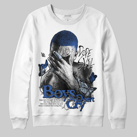 Awake NY x Jordan 5 Retro 'Black Racer Blue' DopeSkill Sweatshirt Boys Don't Cry Graphic Streetwear - White