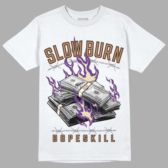 Jordan 6 WMNS Gore-Tex Brown Kelp DopeSkill T-Shirt Slow Burn Graphic Streetwear - White