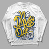 Dunk Low Vintage “Michigan” DopeSkill Long Sleeve T-Shirt No Days Off Graphic Streetwear - White