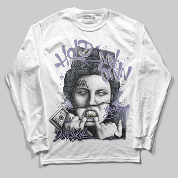 Jordan 5 Retro Low Indigo Haze DopeSkill Long Sleeve T-Shirt Hold My Own Graphic Streetwear - White