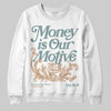 Nike Air Max 1 Low Poly “Adventure” DopeSkill Sweatshirt Money Is Our Motive Typo Graphic Streetwear - White