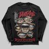 Jordan 11 Retro Low Bred (2025) DopeSkill Long Sleeve T-Shirt The Mouth With No Droughts Graphic Streetwear - black