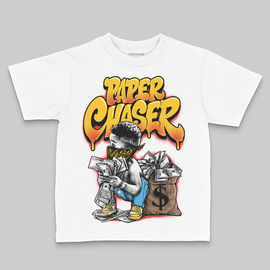 Yellow Sneakers DopeSkill Toddler Kids T-shirt Paper Chaser Boy Graphic Streetwear - White