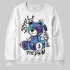 Jordan 8 Retro 'Aqua' 2025 DopeSkill Sweatshirt Smile Through The Pain Graphic Streetwear - White