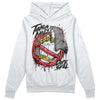 Jordan 12 “Red Taxi” DopeSkill Hoodie Sweatshirt Takin No L's Graphic Streetwear - White