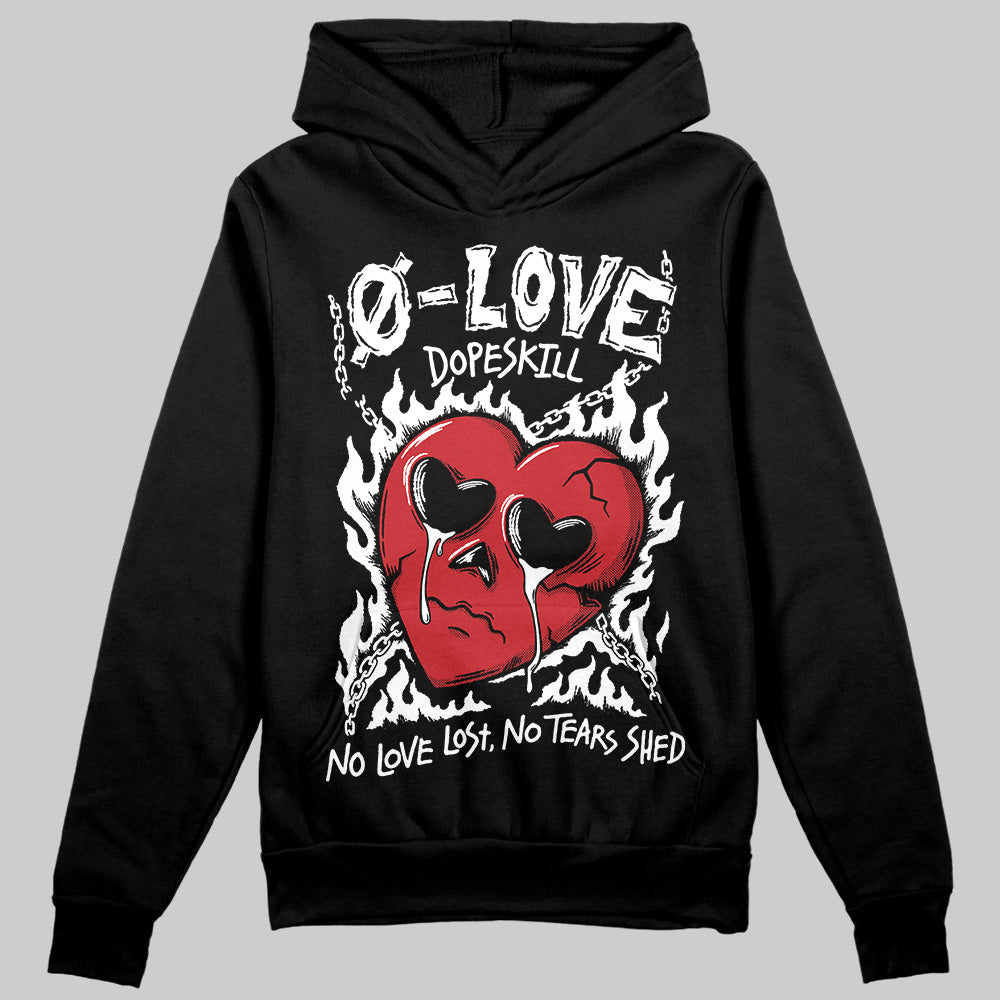 Jordan 11 “Bred Velvet” DopeSkill Hoodie Sweatshirt Crying Heart Graphic Streetwear - Black