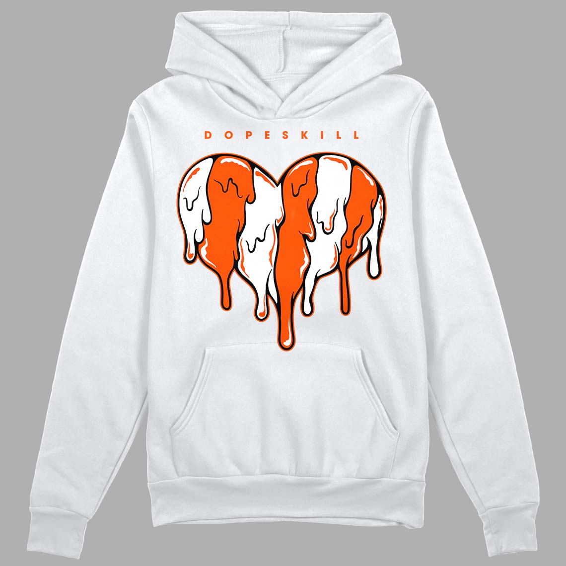 MSCHF Super Normal 2 Orange Milk DopeSkill Hoodie Sweatshirt Slime Drip Heart Graphic Streetwear - White