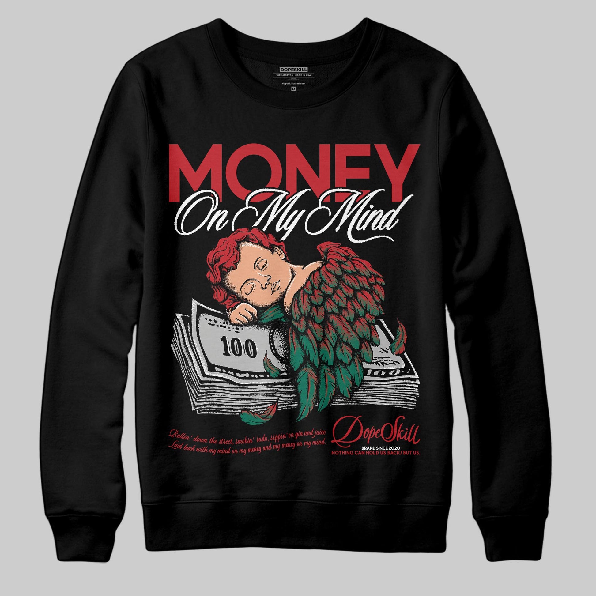 Jordan 3 Mexico 'El Vuelo' DopeSkill Sweatshirt MOMM Graphic Streetwear - Black
