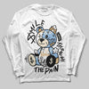 Nike Air Diamond Turf Must Be the Money DopeSkill Long Sleeve T-Shirt Smile Through The Pain Graphic Streetwear - White
