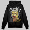 Jordan 12 "Phantom" DopeSkill Hoodie Sweatshirt Never Stop Hustling Graphic Streetwear - Black