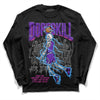 Jordan 13 Court Purple DopeSkill Long Sleeve T-Shirt Thunder Dunk Graphic Streetwear - Black 