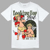 Jordan 4 Retro SE Craft Medium Olive DopeSkill T-Shirt Looking For Love Graphic Streetwear - WHite