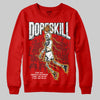 Jordan 11 “Bred Velvet” DopeSkill Red Sweatshirt Thunder Dunk Graphic Streetwear