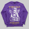 PURPLE Sneakers DopeSkill Long Sleeve T-Shirt Trust Nobody Graphic Streetwear - Purple