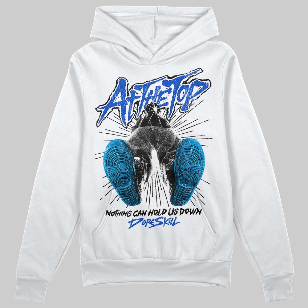 Royal Blue Sneakers DopeSkill Hoodie Nothing Can Hold US Down Graphic Streetwear - White