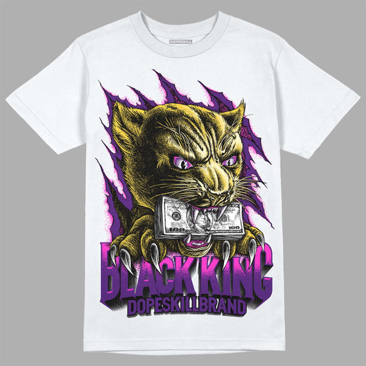 Jordan 12 “Field Purple” DopeSkill T-Shirt Black King Graphic Streetwear - White