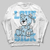 Jordan 11 Retro Legend Blue DopeSkill Long Sleeve T-Shirt Love Sick Graphic Streetwear - White