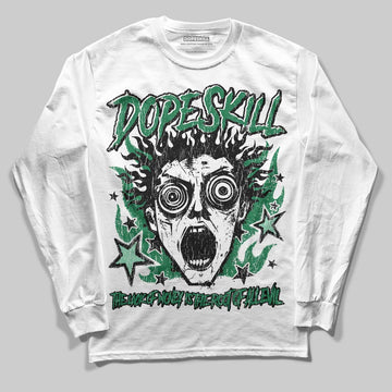 Green Sneakers DopeSkill Long Sleeve T-Shirt Root of Evil Graphic Streetwear - White