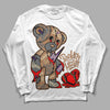 Jordan 6 WMNS Gore-Tex Brown Kelp DopeSkill Long Sleeve T-Shirt Broken Heart Graphic Streetwear - White